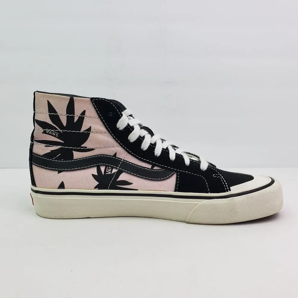 Vans Sk8-Hi 138 Decon Womens Sz 9.5 Mens Sz 8 Summer Leaf Pink Sneaker Shoes